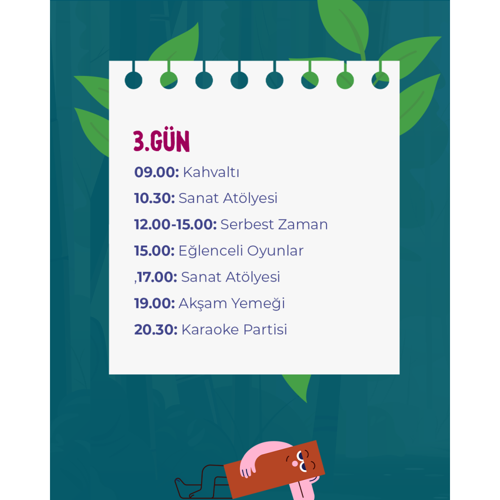 12-15 Kasım Adrasan Çocuklu Aile Kampı(Yarım Pansiyon Konaklamalı 3 Gece 4 Gün)