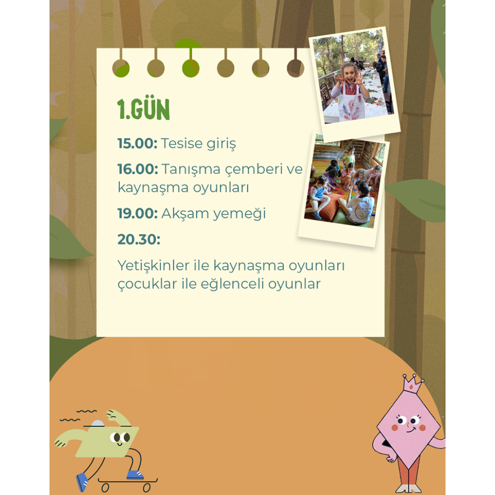 28-31 Mayıs Bayram Özel Bolu Mengen Çocuklu Aile  Kampı(3 Gece 4 Gün)