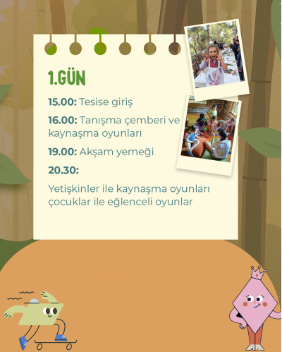 28-31 Mayıs Bayram Özel Bolu Mengen Çocuklu Aile  Kampı(3 Gece 4 Gün)