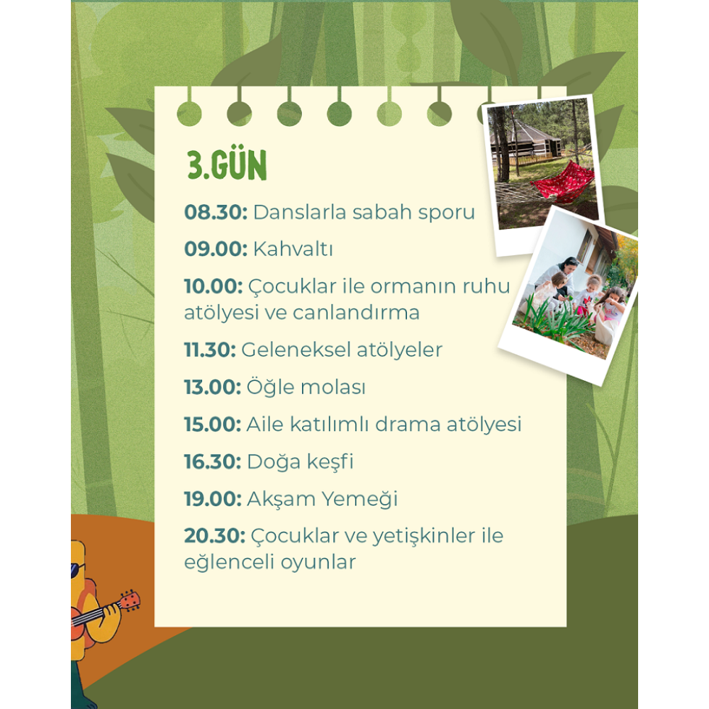 28-31 Mayıs Bayram Özel Bolu Mengen Çocuklu Aile  Kampı(3 Gece 4 Gün)