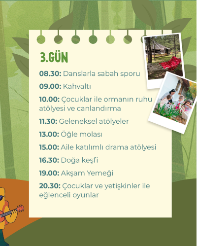 28-31 Mayıs Bayram Özel Bolu Mengen Çocuklu Aile  Kampı(3 Gece 4 Gün)