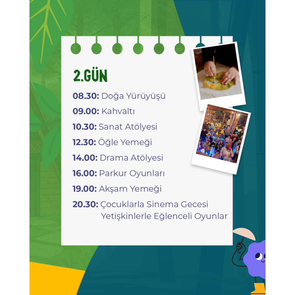 09-12 Kasım Ara Tatili Bolu Aile Kampı(Tam Pansiyon)